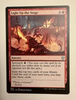 Light Up the Stage - Baldur's Gate CLB - Uncommon - MTG Magic - Image 1