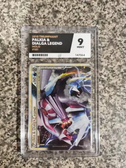 Ace 9 MINT Palkia & Dialga LEGEND 2010 Triumphant Top 101/102 Holo Pokemon Card - Image 1