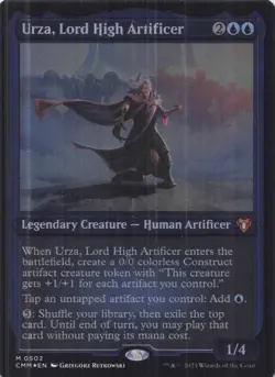 Urza, Lord High Artificer Commander Masters Foil-Etched Mythic #502 NM MTG - Image 1