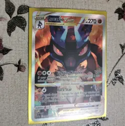 Lucario Vstar Promo Off Centre Crown Zenith Pokemon Card - Image 2