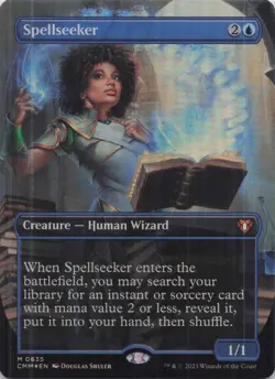 Spellseeker (Borderless) Commander Masters Foil Mythic #635 NM MTG - Image 1