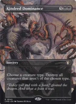 Kindred Dominance (Borderless) Commander Masters Regular Rare #640 NM MTG - Image 1