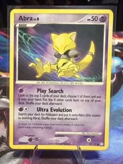 Pokemon Abra 50HP Mysterious Treasures 69/123 Common Basic Regular Card - Image 1