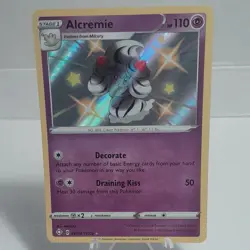 Pokemon Alcremie Shiny Holo Rare Shining Fates SV058/SV122 110 HP English Card - Image 1