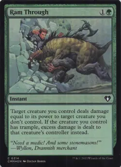 Ram Through Commander Masters Foil Common #314 NM MTG - Image 1