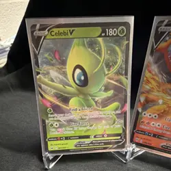 Pokemon TCG Sword & Shield Lot - Celebi V, Charizard V, Malamar V Cards NM - Image 2