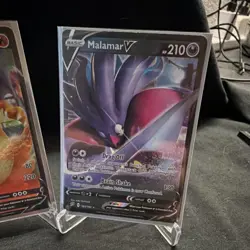 Pokemon TCG Sword & Shield Lot - Celebi V, Charizard V, Malamar V Cards NM - Image 4