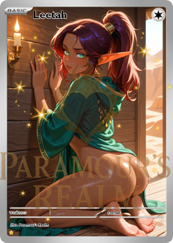 Adult Leetah Elfquest Warcraft Pokemon Waifu Goddess Story Custom Trading Card - Image 1