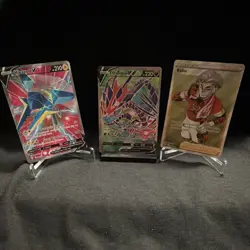 2020 Pokemon TCG - Vikavolt V, Eternatus V, Kabu Trainer Cards Rare Holo Lot NM - Image 1