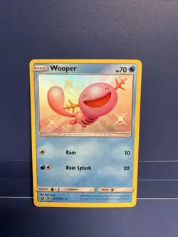 Wooper SV9/SV94 Shiny Holo Rare Hidden Fates: Shiny Vault Pokemon Card - Image 1