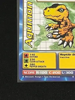 Agumon #ST-01 1st Edition Digimon Card - Image 5