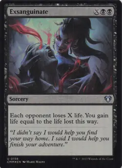 Exsanguinate Commander Masters Foil Uncommon #156 NM MTG - Image 1