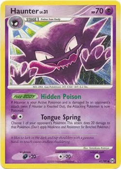 Pokemon Platinum Arceus 41/99 Card Uncommon Haunter - Image 1