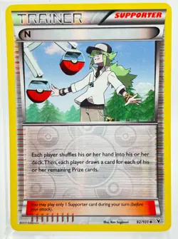 N 92/101 Reverse Holo Pokemon Card Noble Victories 2011 LP - Image 1