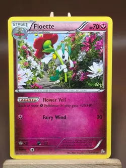 HP Floette 64/106 - Pokemon XY Flashfire Rare Card - Image 1