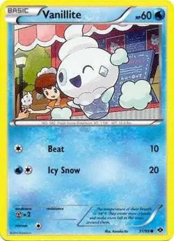 Pokemon Next Destinies Common Card - Vanillite 31/99 - Image 1