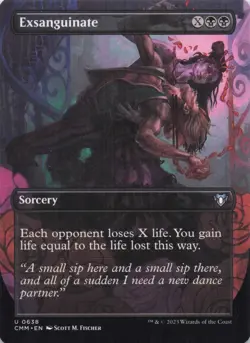 Exsanguinate (Borderless) Commander Masters Regular Uncommon #638 NM MTG - Image 1