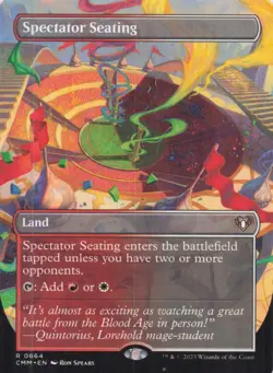 Spectator Seating (Borderless) Commander Masters Regular Rare #664 NM MTG - Image 1