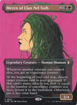 Meren of Clan Nel Toth (Borderless) Commander Masters Regular Rare #685 NM MTG - Image 1