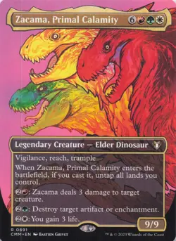 Zacma, Primal Calamity (Borderless) Commander Masters Regular Rare #691 NM MTG - Image 1