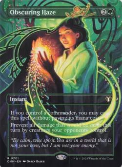 Obscuring Haze (Borderless) Commander Masters Regular Rare #701 NM MTG - Image 1