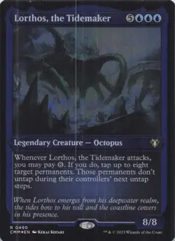 Lorthos, the Tidemaker Commander Masters Foil-Etched Rare #490 NM MTG - Image 1