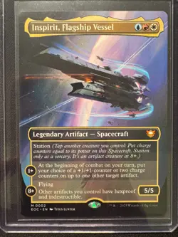 Inspirit, Flagship Vessel (Borderless) - NON-FOIL - NM - MTG - EOC - Image 1