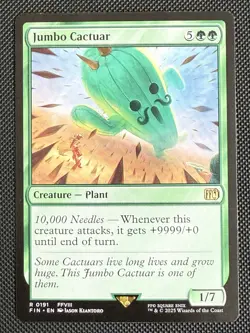 Jumbo Cactuar #191 (NM) Final Fantasy FIN Magic MTG Regular Non Foil - Image 1