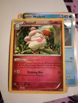 Pokemon Cards-Pansear, Slurpuff, Taillow, Vigorath, And Rev Holo Wailord - Image 3