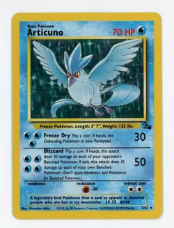 Articuno Holo - Pokemon 1999 Fossil #2 EX-MT+ - Image 1