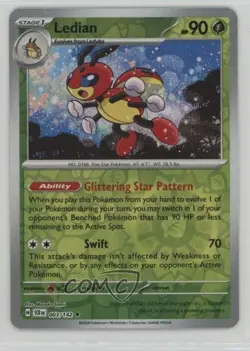 Ledian Reverse Foil Pokemon SV07: Stellar Crown #003 - Image 1