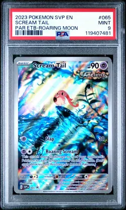 2023 POKEMON SVP EN-SV BLACK STAR PROMO #065 SCREAM TAIL PSA 9 - Image 1