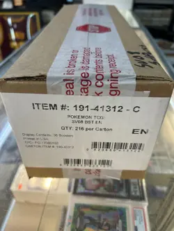 POKEMON SCARLET & VIOLET: SURGING SPARKS BOOSTER 6 BOX CASE FACTORY SEALED - Image 1