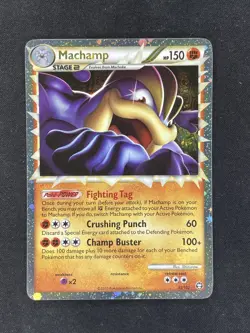 2010 Pokemon HGSS Triumphant Machamp Prime Holo #95/102 - Image 1