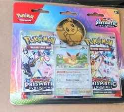 Prismatic Evolutions 2 pack Blister Eevee Scarlet & Violet Pokemon TCG Sealed - Image 1