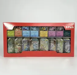 POKEMON TCG SCARLET VIOLET PRISMATIC EVOLUTIONS 8-PACK MINI TIN COSTCO BOX - Image 1
