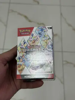 Pokemon TCG Scarlet & Violet Prismatic Evolutions Booster Bundle Sealed, 6-Pack - Image 1