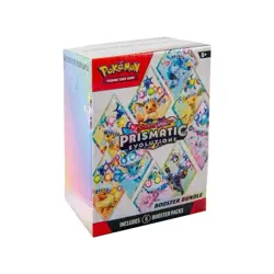 Pokemon TCG Scarlet & Violet Prismatic Evolutions Booster Bundle 6 Pack Preorder - Image 1