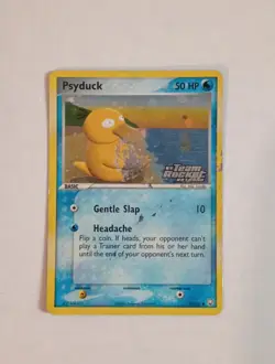 2004 Pokemon EX Team Rocket Returns Psyduck Reverse Holo #70/109 HP - Image 1