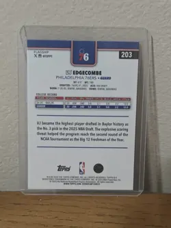 2025 Topps VJ Edgecombe ⭐ Pink Diamante #203 RC SSP CASE HIT! 🔥 ROOKIE 76’ers - Image 2