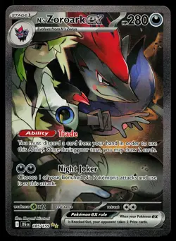 Pokemon Card - N's Zoroark ex Journey Together 185/159 Special Illustration Rare - Image 1