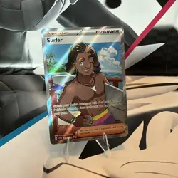 Pokemon TCG Surfer 235/191 SV08 Surging Sparks Holo Ultra Rare Card - Image 1