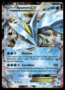 Kyurem EX Ancient Origins XY Double Rare Pokemon Card 25/98 (MP) - Image 1