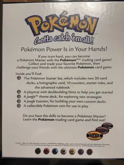 Pokemon Starter Gift Box Trading Card Game Sealed 1999 Wizards of the Coast - Image 2