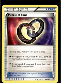 Pokemon Puzzle of Time 109/122 BREAKpoint Non Holo Uncommon 2 Card Lot LP - Image 1
