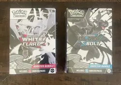 Pokemon TCG Scarlet Violet Black Bolt/White Flare Booster Bundle - Image 1