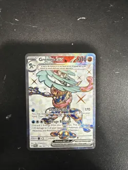 Pokemon TCG Greninja EX Twilight Masquerade Card 198/167 Ultra NM Condition - Image 1