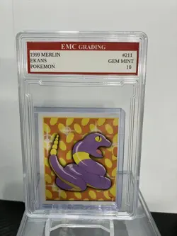 EKANS 1999 MERLIN #211 Pokemon Card GRADED 10 MINT - Image 1