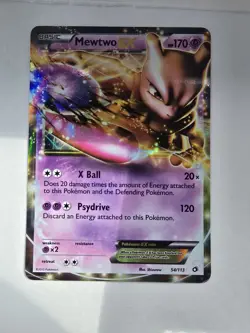 Pokemon TCG English Card Legendary Treasures Mewtwo EX 54/113 Holo Rare - Image 1