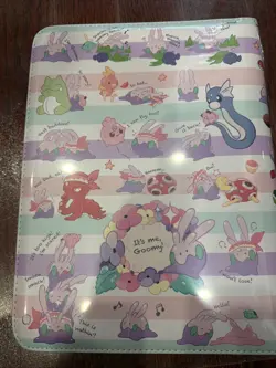 Pokemon Center TCG We're Goomy Zip Binder 9 Pocket 360 Cards Storage NEW ON HAND - Image 2